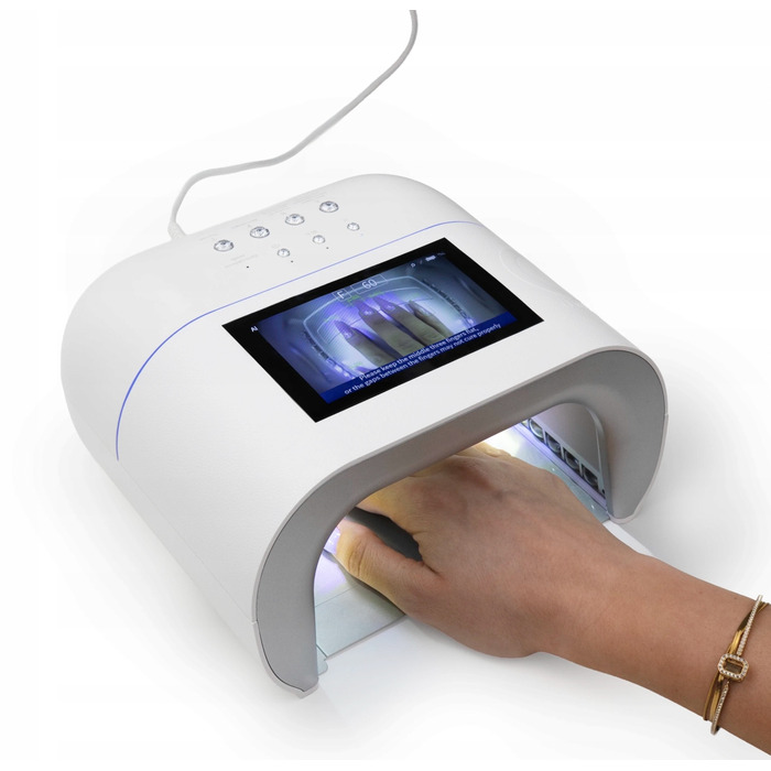 LED+UV лампа для манікюру O NAIL AI 30 Вт, біла