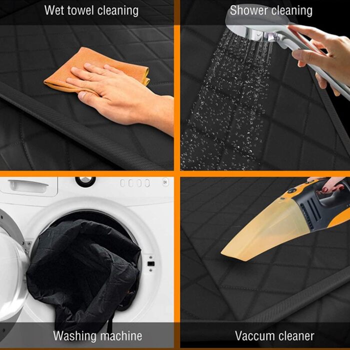 Захист для заднього сидіння автомобіля Baodan: килимок для собак, чорний, водовідштовхувальний, для універсальних авто та SUV