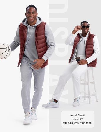 Чоловіча жилетка Rdruko з еко-замші, тепла зимова жилетка для активного відпочинку та туризму, 5 кишень (XL, Бордовий)