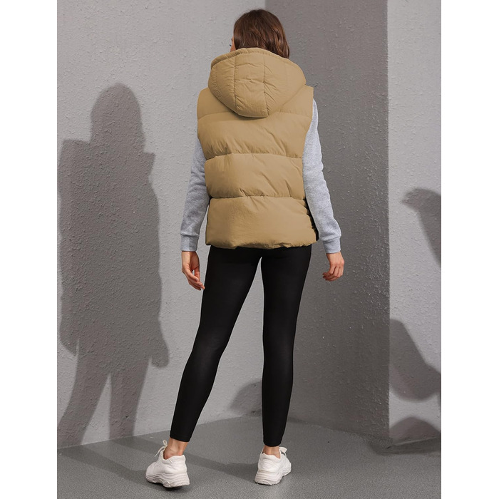 Степова жилетка Lentta Daen Ärellose з капюшоном та утеплювачем, зимова, камуфляж хакі (M)