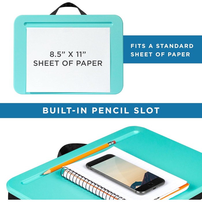 LAPGEAR Schoß-Schreibtisch для ноутбука до 15 дюймів, Aqua Sky, Style Nr. 43109