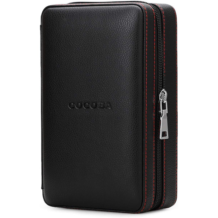 Чохол для сигар Time C Club з натуральної шкіри, портативний, з різаком та зволожувачем, подарунок для друзів нареченого, на день народження, на День батька, на річницю