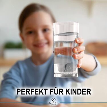 Zulay Unzerbrechlich Plastic Drinking Glasses, 8 Pack, Transparent, 4 each: 340 ml and 473 ml, Acrylic Cups for Kitchen – Unbreakable, BPA-free, Dishwasher Safe, Plastic Glasses Set
