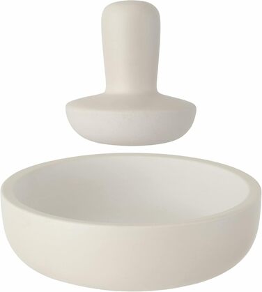 BergHoff Mortar and Pestle 17 cm - Leo (Mortar and pestle made of stoneware, for herbs / spices, grinder, for freshly ground spices, for preparing pesto) 3950033