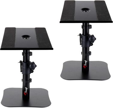 Підставка для акустики, 2 шт, 24.1 x 22.9 см, металева платформа, плоске дно, сумісна з будь-яким столом, ідеальна для студійних моніторів 12.7-17.8 см, книжкових полиць, динаміків 5'-7'