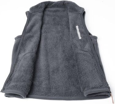 Чоловічий флісовий жилет з високим коміром для активного відпочинку, теплий зимовий жилет, чоловічий жилет з кишенями на блискавці, з підкладкою (сірий, 3XL)