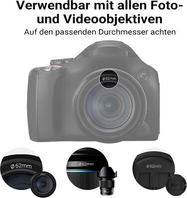 Поляризаційний фільтр Walimex pro Polfilter Zirkular Slim Super DMC 62mm - CPL фільтр для об'єктиву, зменшує відблиски та покращує кольори