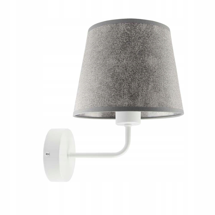 Настінний світильник-бра з абажуром, LED E27, білий