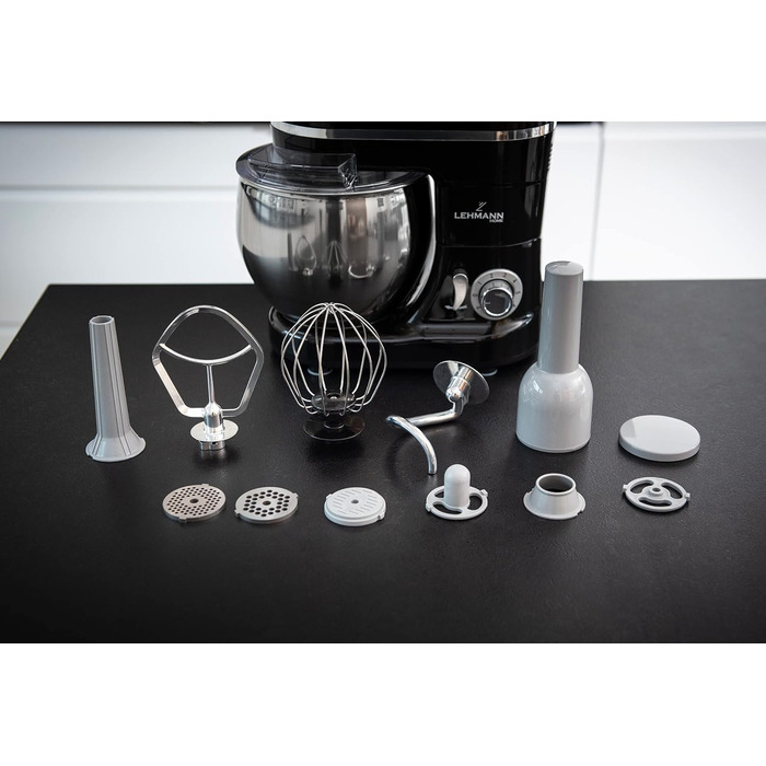 Lehmann Universal Kitchen Machine 3-in-1 Set | Stand Mixer with Planetary Mixing System | Multifunctional Kitchen Machine with Meat Grinder | Includes 1.5L Juice Extractor and 5L Stainless Steel Bowl