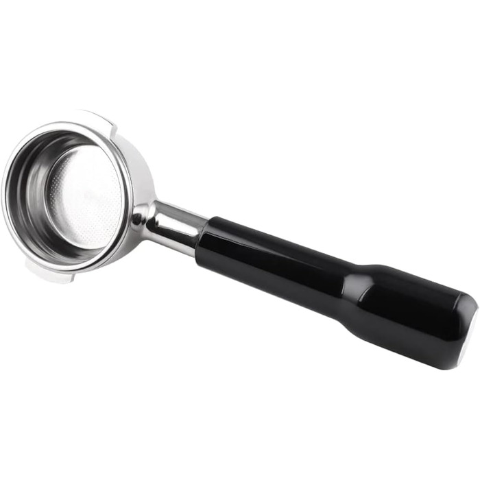 Bottomless Portafilter 58mm for E61, with Stainless Steel Replacement Filter Basket and ABS Handle