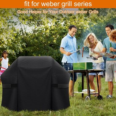Чохол для гриля 132 см для Weber Spirit 300 серії, водонепроникний PU, підходить для Enders Chicago 3/Brooklyn Next 3