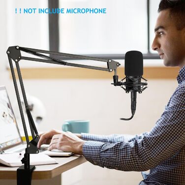 Стійка для мікрофона AT2020 з поп-фільтром та демпфером вібрацій, сумісна з AT2020, AT2020USB+, AT2035, ATR2500X, AT2020V