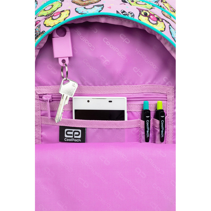 Трикамерний рюкзак Coolpack Joy S Happy Donuts для учнів 1-3 класів, F048665