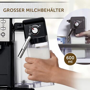 Breville Prima Latte II Espresso | Latte and Cappuccino Machine | 15-bar Professional Pump and Milk Frother | Silver [VCF108X], 19 Bar