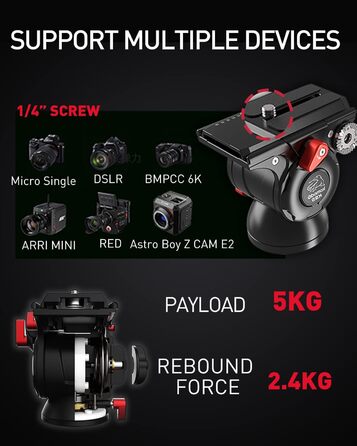 Штатив-монопод IFOOTAGE Cobra 3 C180F-P з карбону, 181 см, вантажопідйомність 8 кг (SET-C180F-P+K5S)