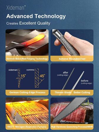 Набір столових приборів на 6 осіб, 24 предмети, чорний, нержавіюча сталь 18/10, з титановим покриттям, сучасний дизайн, ніж з двостороннім лезом, для мийки в посудомийній машині