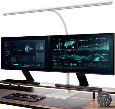 LED-лампа EYOCEAN для монітора з жестами та пультом, 24W, 80см, регульована яскравість, денне світло для офісу, читання, архітекторів, дизайнерів