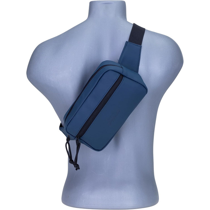 Сумка на пояс, бананка Wimmerl Elephant 12827, водонепроникна, унісекс, для чоловіків та жінок, з брелоком (синій)