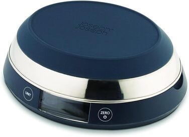 Joseph Joseph SwitchScale 2-in-1 Kitchen Scale - Digital, 5kg Capacity, Metric & Imperial LCD Display, Battery Powered - Gray