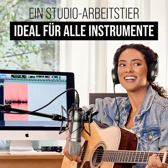 Мікрофон RØDE NT1-A з нирковою характеристикою, комплект: пауза, поп-фільтр, XLR-кабель. Ідеально для запису вокалу, музики, стрімінгу та подкастингу