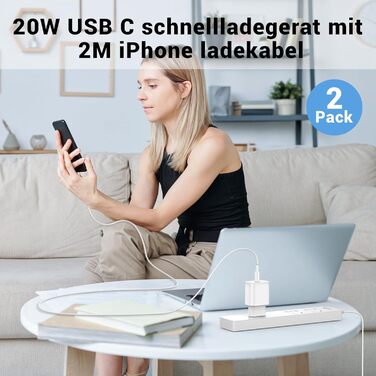 Зарядний пристрій USB-C 100W 6-портів: Швидка зарядка для iPhone 17/16/15/14/13 Pro Max, iPad Pro, Samsung Galaxy S25/S24 (3x USB-C + 3x USB-A, білий)
