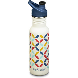 Klean Kanteen Classic Narrow Water Bottle 18 oz (Retro Dots)