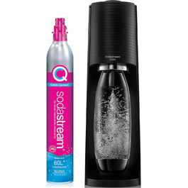 SodaStream Terra - Газовий напій SodaStream, чорний колір, з CO2 балончиком та пляшкою DWS