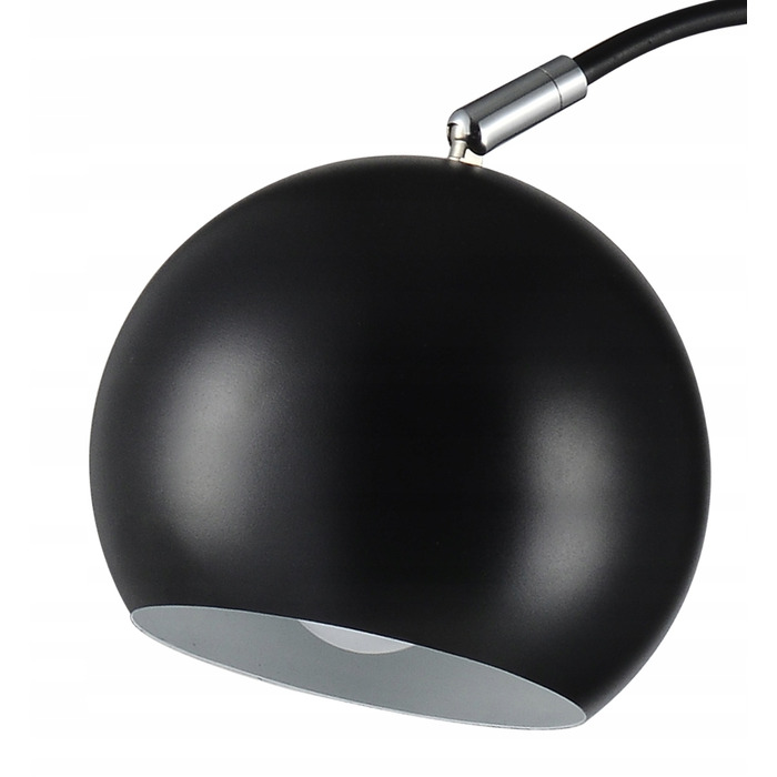 Підлогова лампа Krislamp Aura E27 40 Вт, срібляста
