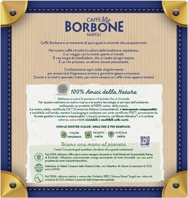 Кава в пружних подушках (pads) Caffé Borbone 4 x 50 шт, 44 мм: асорті (чорна, синя, червона, золота)