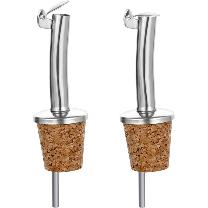 Набір виливників для пляшок Incutex (5 шт.) з пробками та щіткою для чищення. Підходять для олії, спиртних напоїв, вина, лікеру, оцту