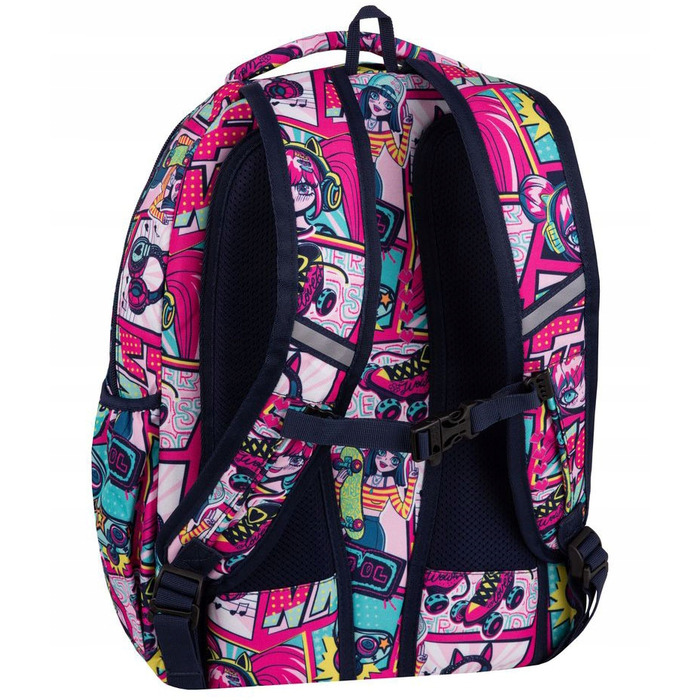 Шкільний багатокамерний рюкзак CoolPack, чорний, багатоколірний, 26 л