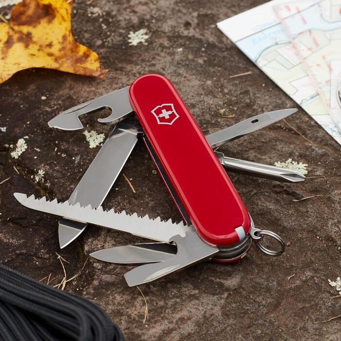 Мультитул Victorinox Hiker Swiss Army Knife – 13 функцій, ніж, відкривачка для консервів, викрутка