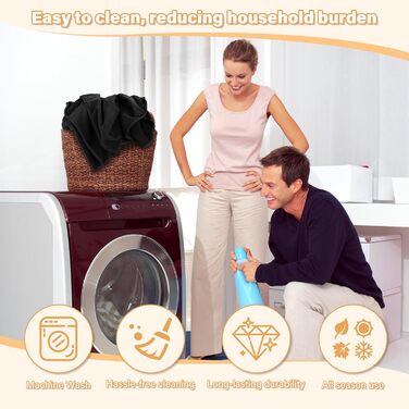 Водонепроникний плед для собак і котів, миючий, 125 x 75 см (203 x 152 см), чорний. Плед-накидка для собак, котів, для подорожей, на диван, захисний, м'який