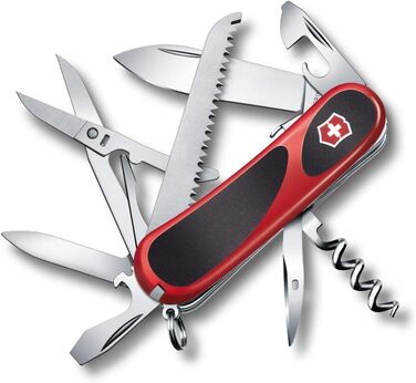 Мультитул Victorinox Evolution S17, Швейцарський армійський ніж, 15 функцій, червоний