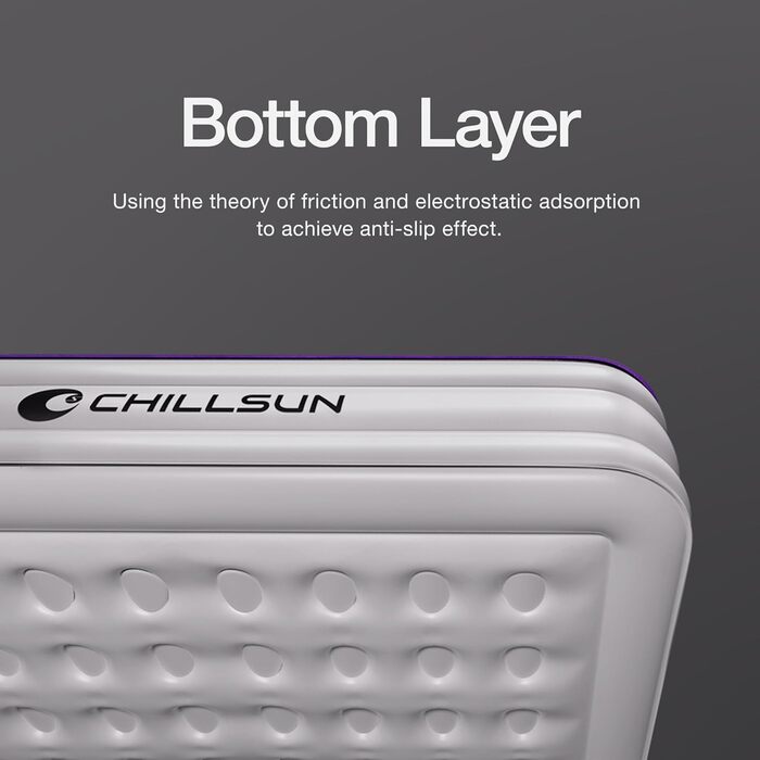 Надувна ліжко ChillSun для 1 особи з вбудованим насосом, 190x100x40 см. Самостійно надувна кемпінгова матрац для дому, гостьової кімнати та подорожей (41 см Queen)