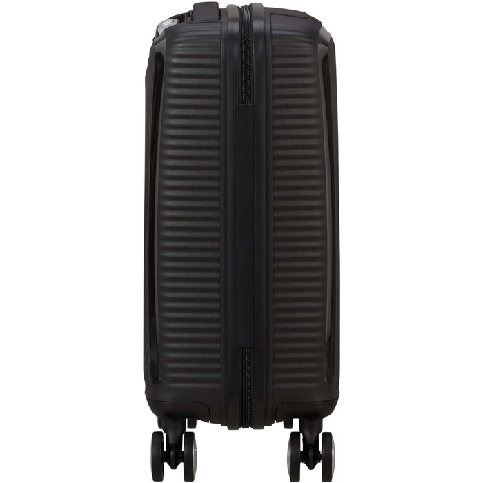 Чемодан American Tourister Hartschalenkoffer 77 см, великий, з 4 колесами, TSA-замок, розширюваний, легкий, 97/110 л, чорний (Bass Black)