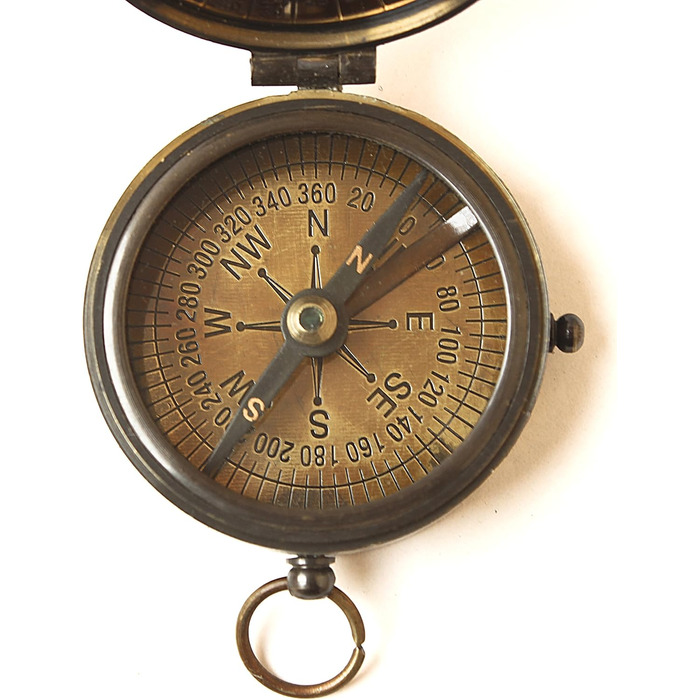 Royal Kelvin & Hughes Marine Direction Instrument - Vintage Brass Navigational Compass - Collectibles for Sale