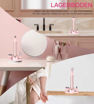 Триммер для видалення волосся з носа, вух та брів 3-в-1, водонепроникний, USB, з чохлом