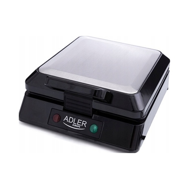Вафельниця ADLER AD3036, 1500 Вт, сріблястий/сірий