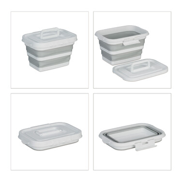 Collapsible Storage Basket with Lid
