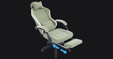 Ігрове крісло Delagear G 325, зелене, оббивка з тканини