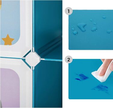 SONGMICS 15-Cube Storage Organizer - Blue
