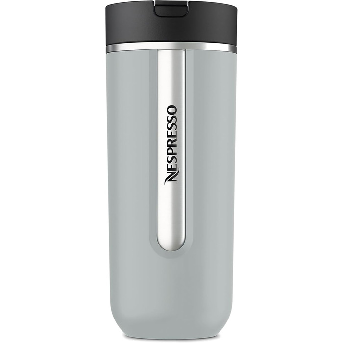 Термокружка Nespresso Travel Mug Small Sage Green 300 мл | Зручна термокружка для кави, чаю, матча | З кришкою, не протікає, можна мити в посудомийній машині | Сталева термокружка Salbeigrün (Rauchblau)