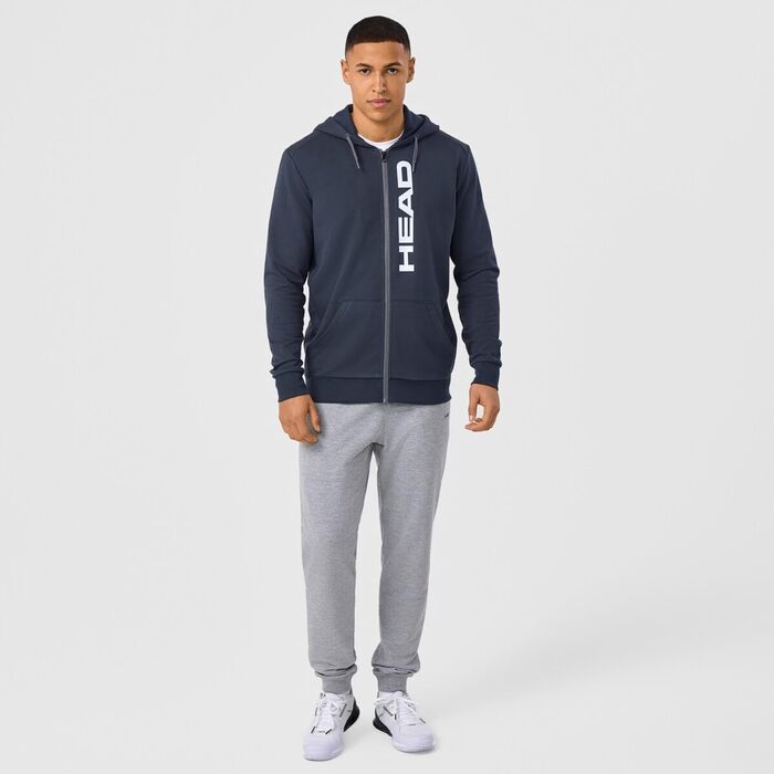 Чоловіча толстовка на блискавці Head Club Original Hoodie Fz, темно-синя, розмір XL
