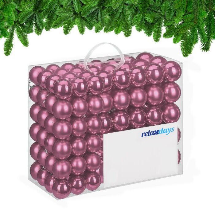 Relaxdays Set of 100 Christmas Baubles