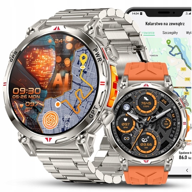 Смарт-годинник JG Smart JGR-93 з GPS, сріблястий