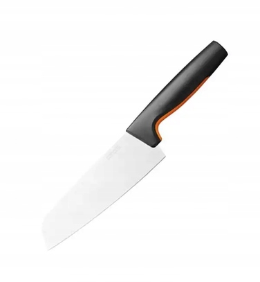 Набір ножів Fiskars Functional Form (5 предметів) у чорному підставці-блоці + точилка, 1057554