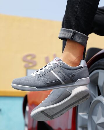 ARRIGO BELLO Кросівки для чоловіків: шкіряні, спортивні, класичні, сірі (41-46)