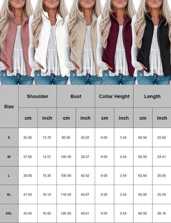 Жіноча жилетка Rapbin з флісу Teddy, тепла безрукавка на осінь/зиму, м'яка плюшева жилетка, повсякденний однотонний верхній одяг (XL, Коричневий)