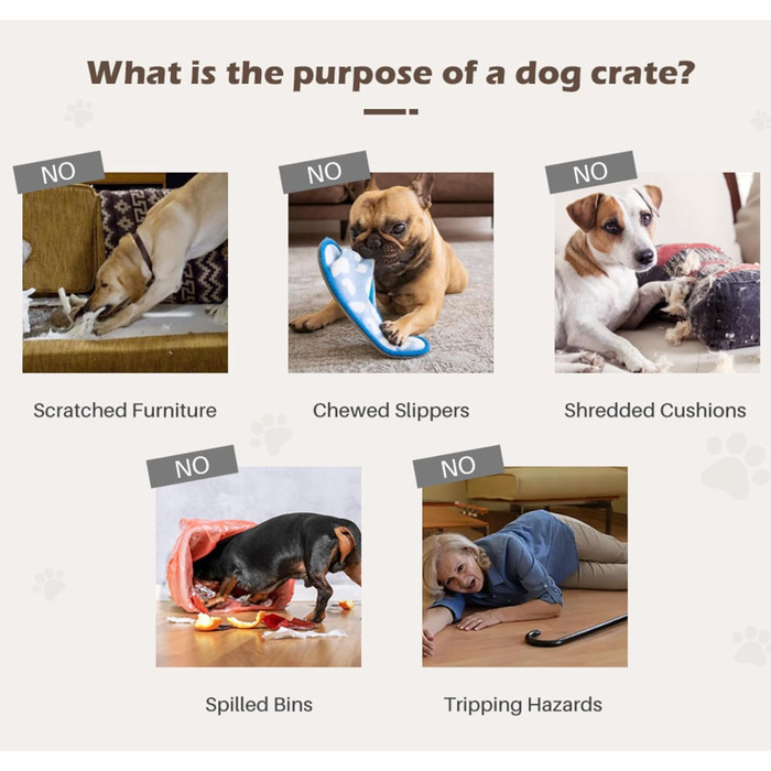 Тамбур для собак TUKAILAi, стильний будиночок для собак в інтер'єрі, клітка для собак, переноска для собак, білий та коричневий